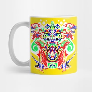 kaiju monsters madness ecopop mandala Mug